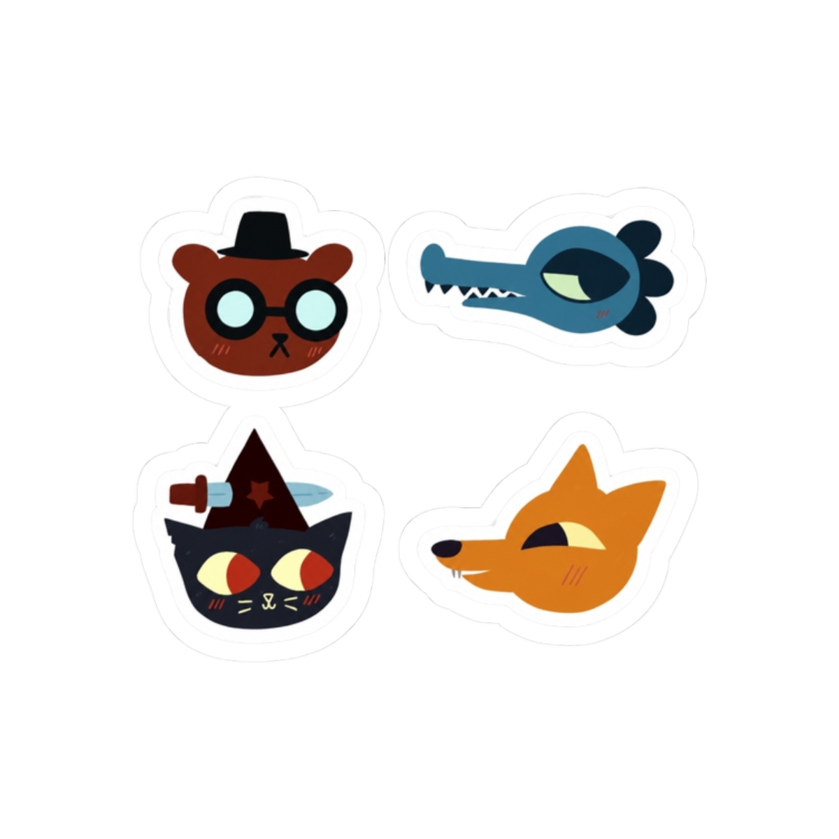 angus, mae, gregg & bea night in the woods nitw - alternate angle 3, merchandise