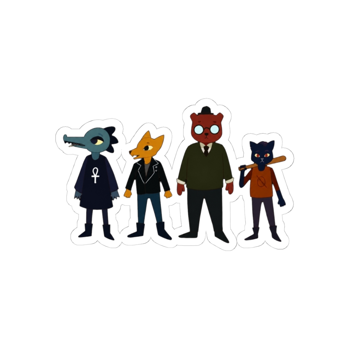 Night in the woods stickers - alternate angle 1, merchandise