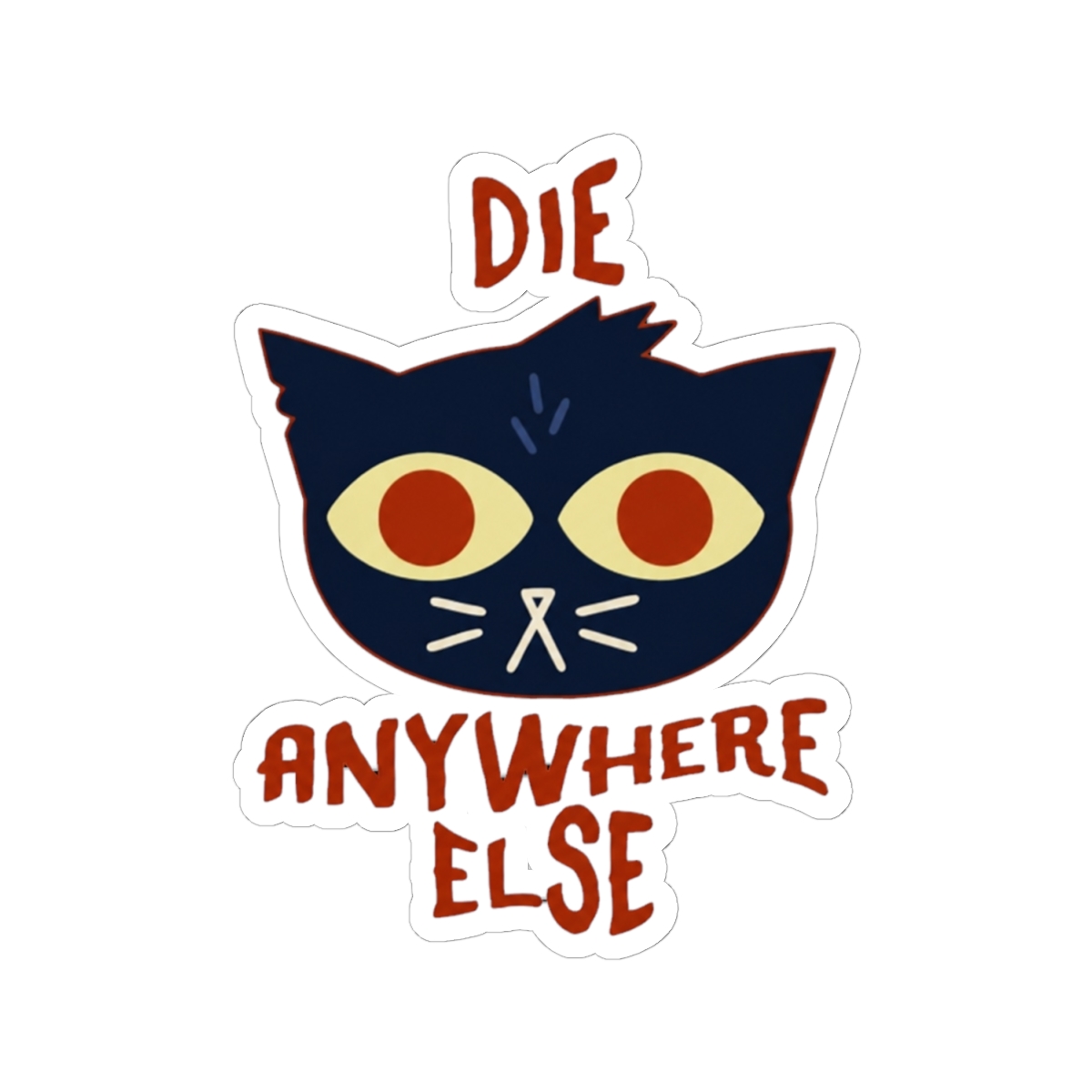 Night in the Woods - die anywhere else Sticker - alternate angle 1, merchandise