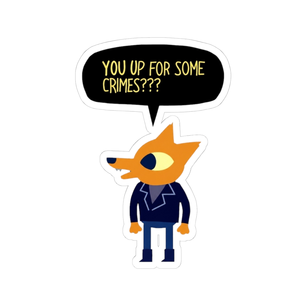 you up for some crimes??? | Night in the Woods - alternate angle 1, merchandise