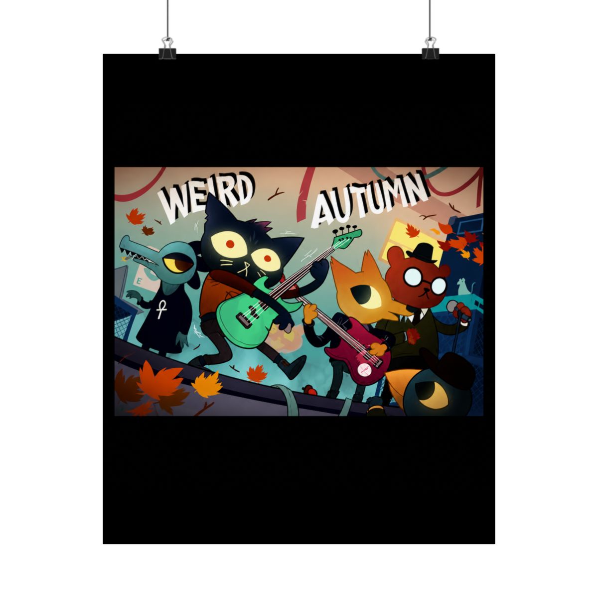 Night in the woods weird autumn poster HD - alternate angle 2, merchandise