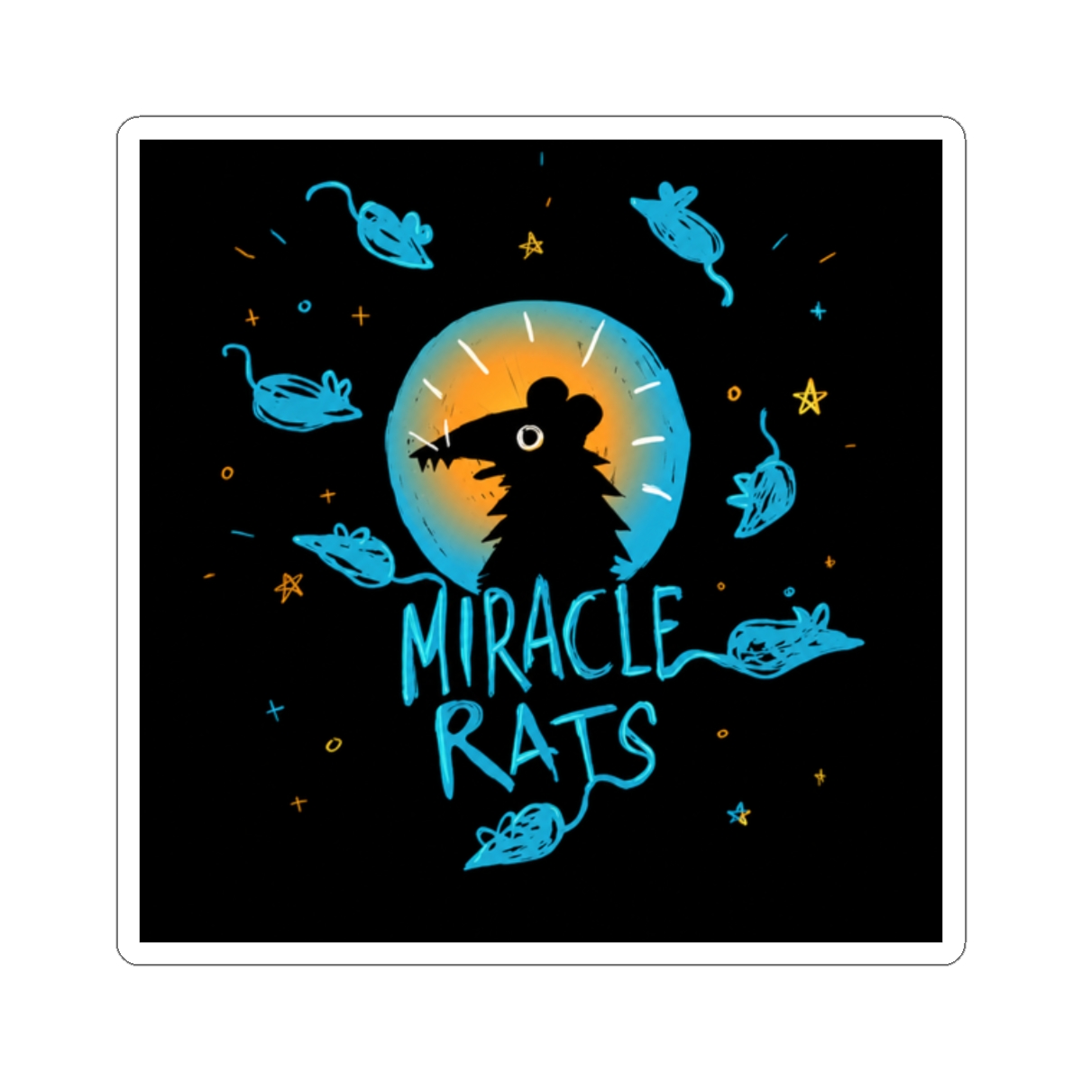 Night In The Woods Miracle Rats Sticker - alternate angle 3, merchandise
