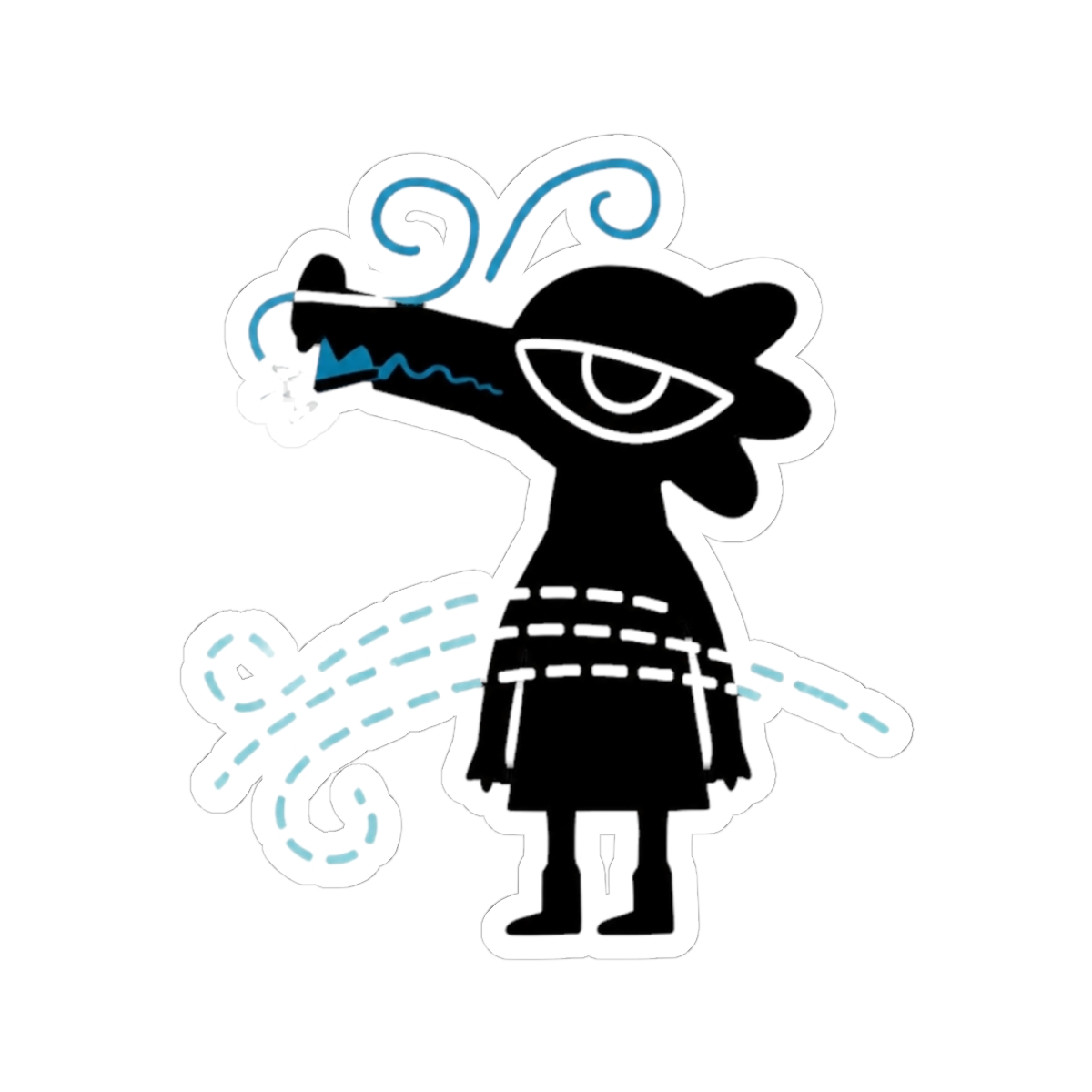 Night In The Woods Bea Sticker - alternate angle 1, merchandise