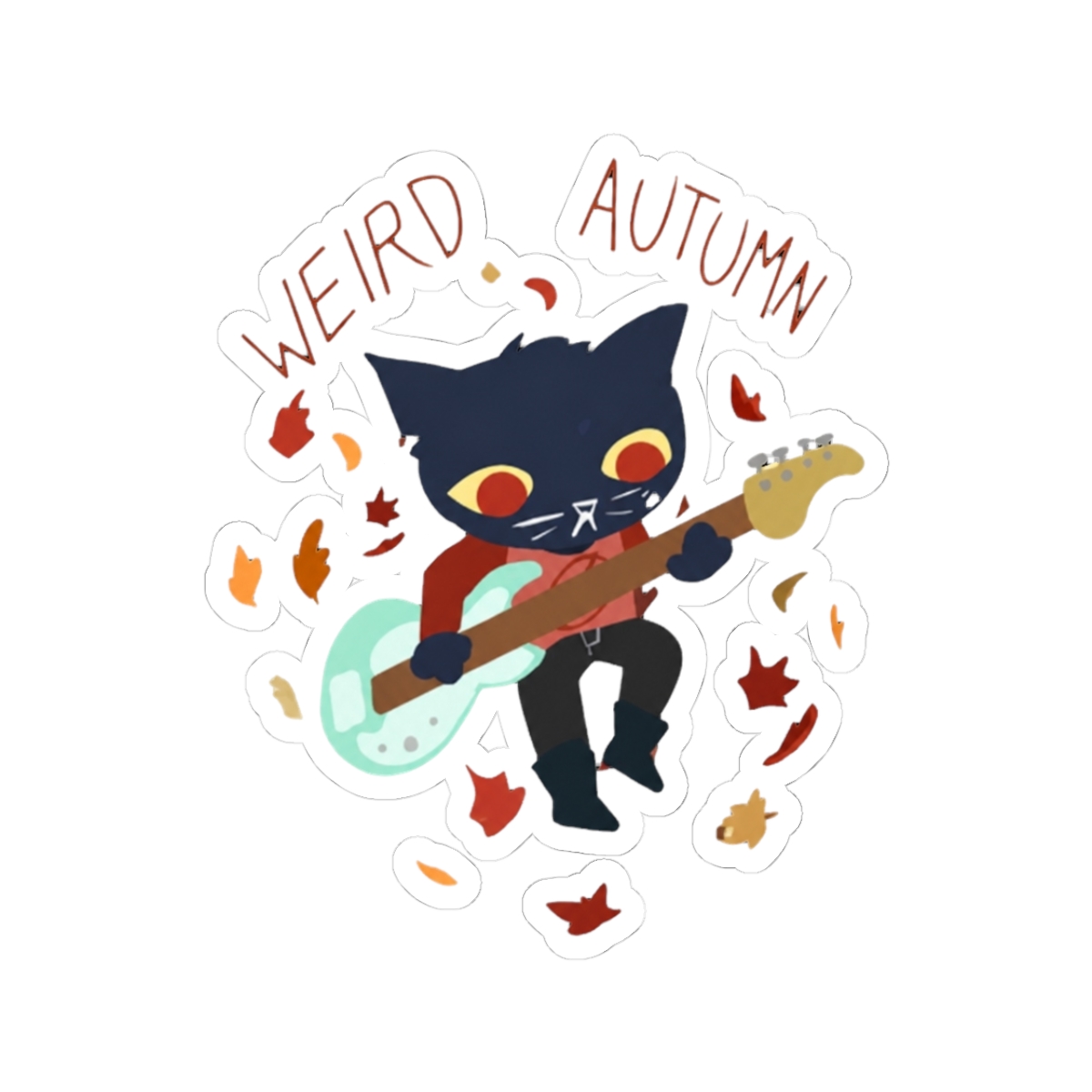 weird autumn Sticker | Night in the Woods