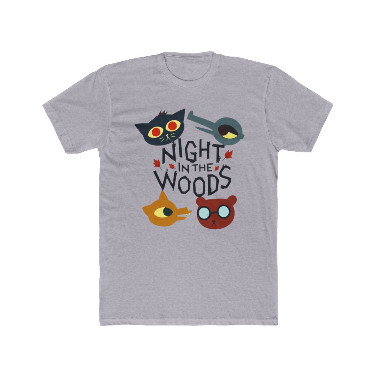Video Game Night In The Woods All Characters T Shirt - alternate angle 3, merchandise