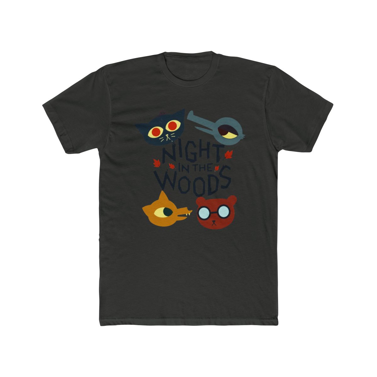 Video Game Night In The Woods All Characters T Shirt - alternate angle 5, merchandise