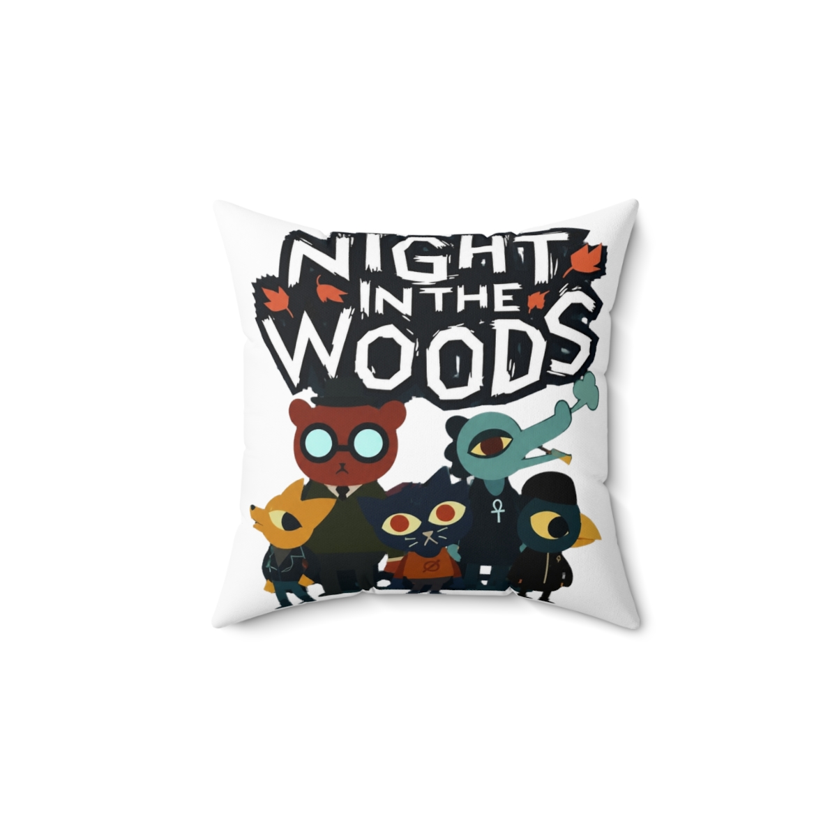Best Selling Night In The Woods Main Characters Throw Pillow - alternate angle 1, merchandise