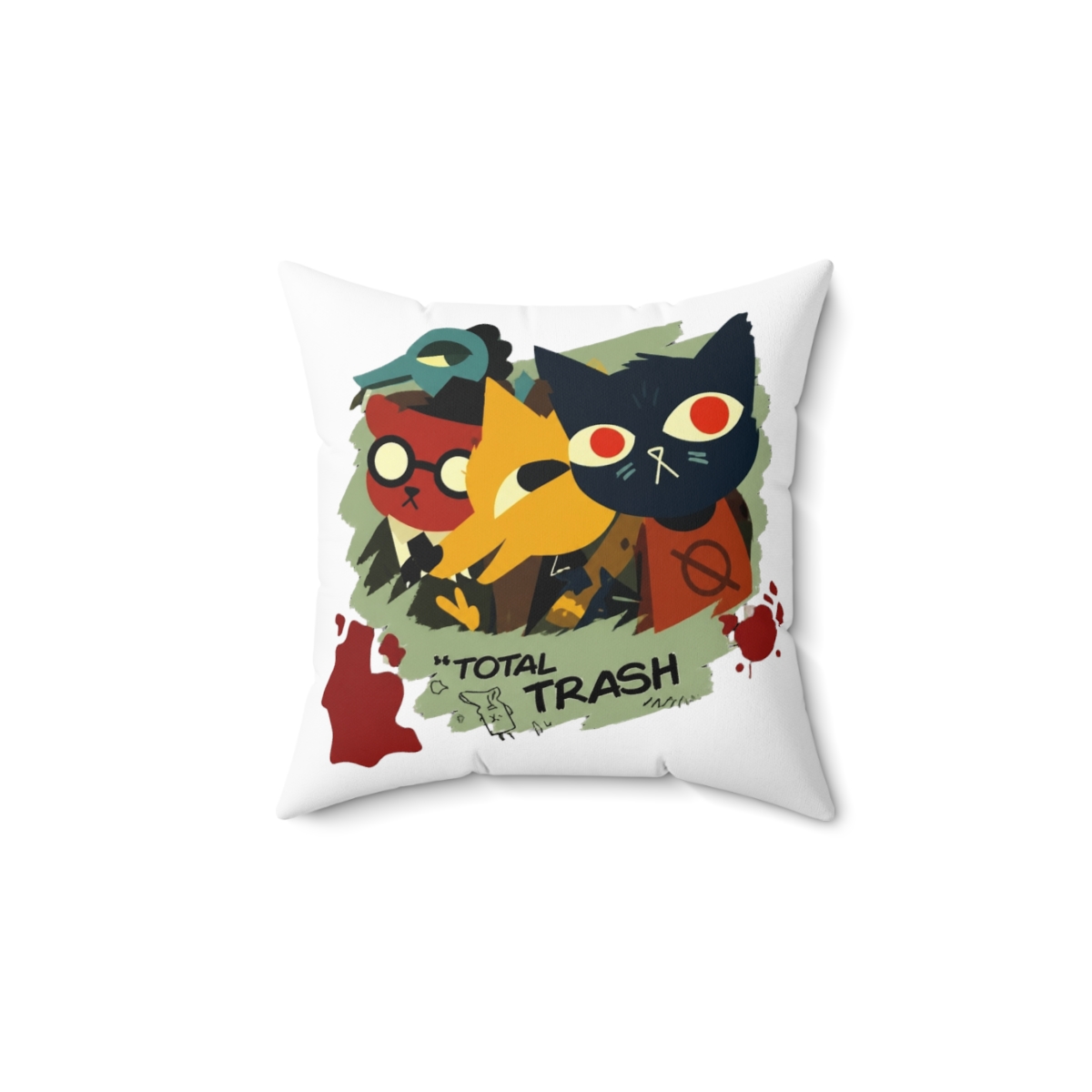 Night In The Woods Except For Bea Throw Pillow - alternate angle 1, merchandise