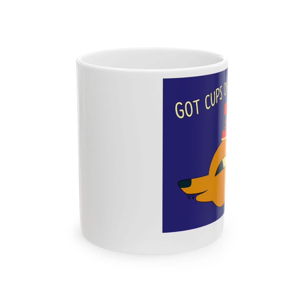 Got cups on my ears Night in the woods Mug - alternate angle 1, merchandise