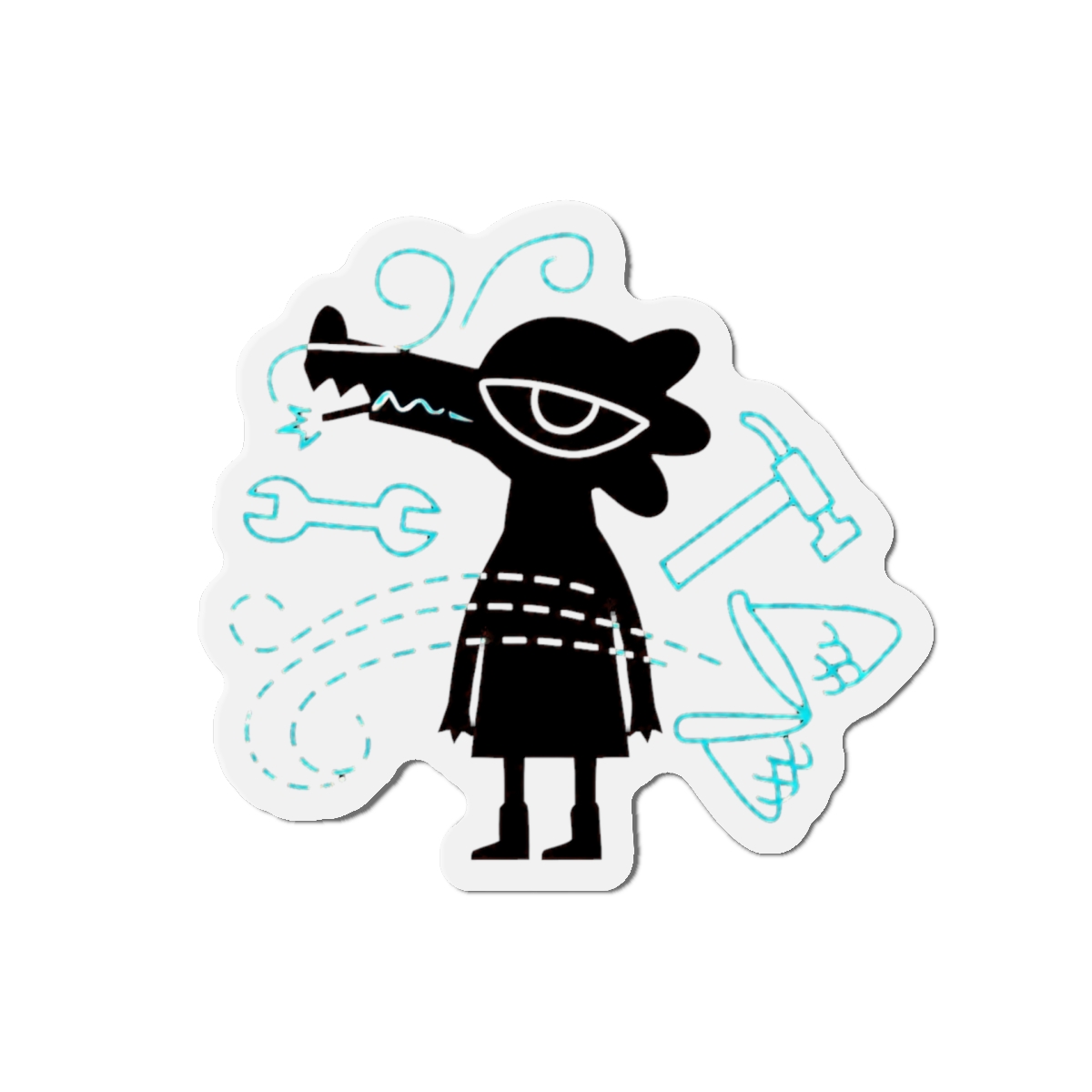 Night In The Woods Bea Magnet - alternate angle 3, merchandise