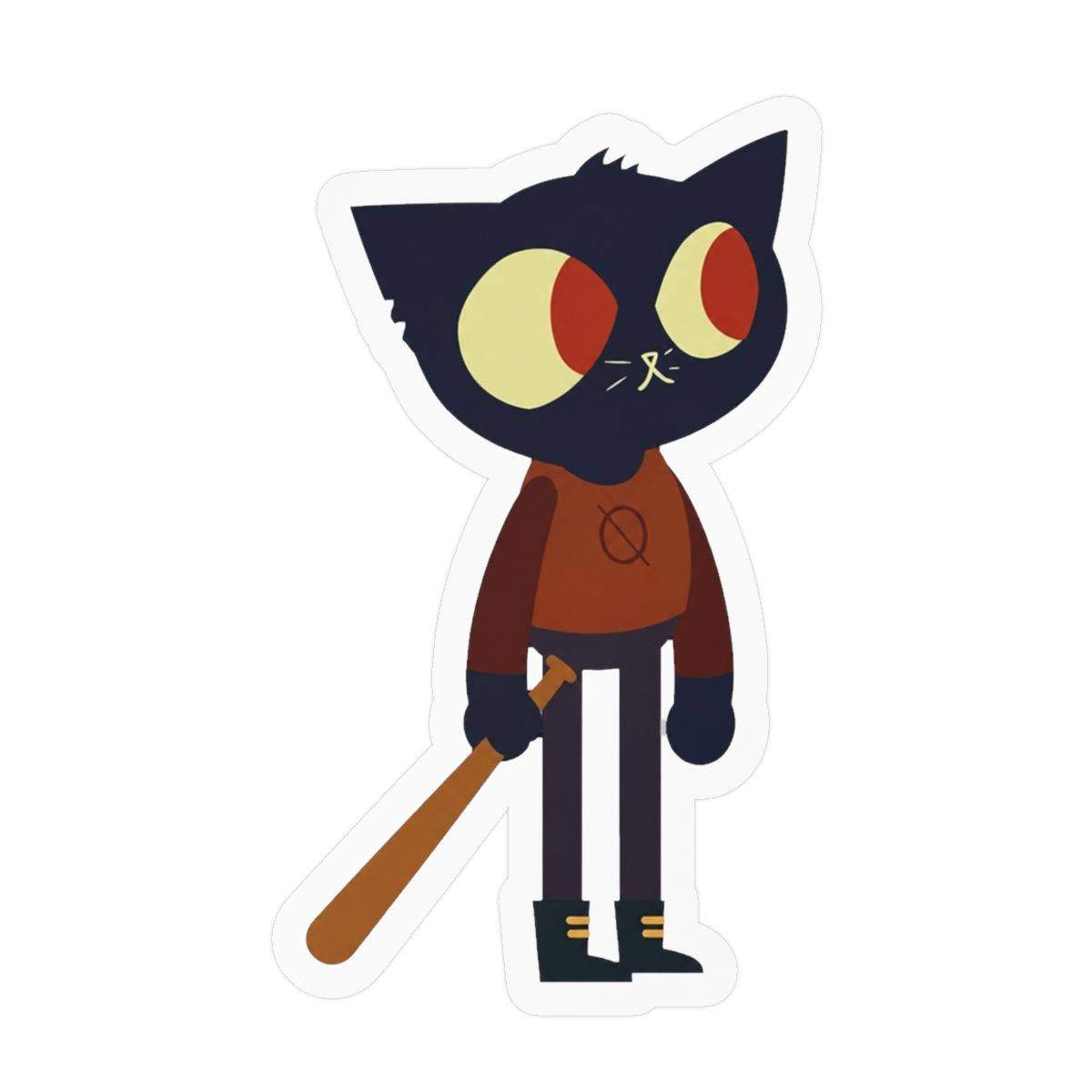 Night In The Woods Waterproof Vinyl Window Bumper Sticker Decal 5" - alternate angle 1, merchandise