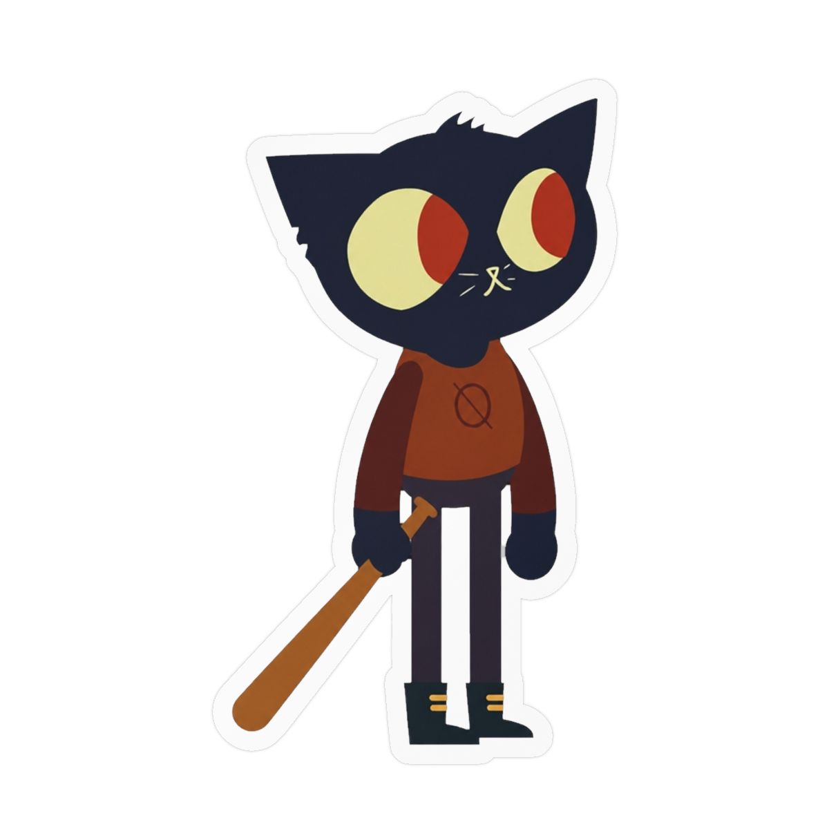 Night In The Woods Waterproof Vinyl Window Bumper Sticker Decal 5" - alternate angle 2, merchandise